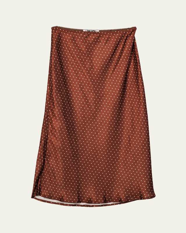 Emilie Satin Slip Skirt